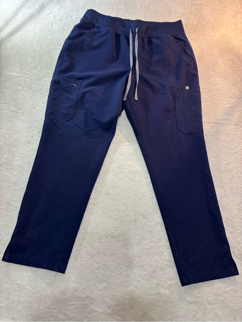 FIGS Technical Collection Scrub Pants Sz XL Navy blue STRAIGHT LEG Scrubs  Women